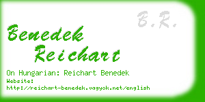 benedek reichart business card
